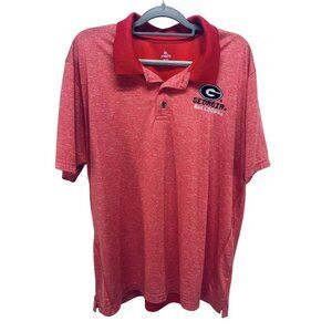KA Knights Apparel Georgia Bulldogs Polo Shirt Men’s Red Size Xl